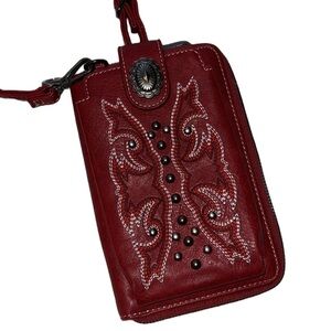 American Bling Western Red Crossbody